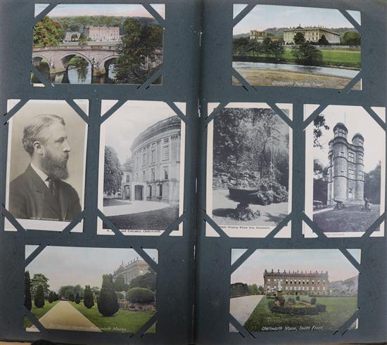 Three late Victorian / Edwardian postcard albums